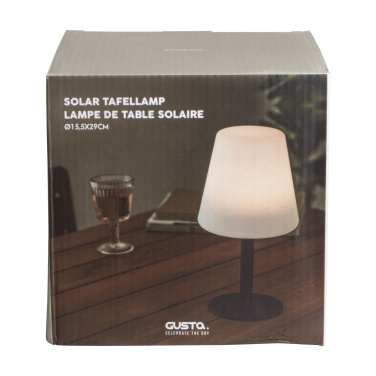 Logo trade advertising product photo of: Gusta Solar Table Lamp