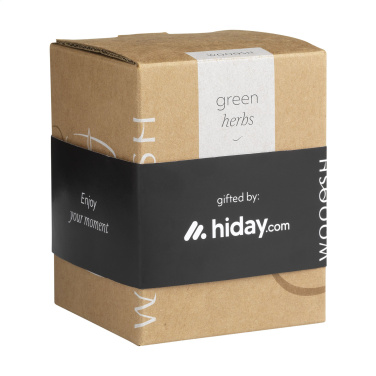 Logo trade promotional giveaway photo of: Wooosh Scented Candle Green Herbs