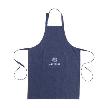 Logo trade promotional products image of: Apron GRS Recycled Denim (220 g/m²)