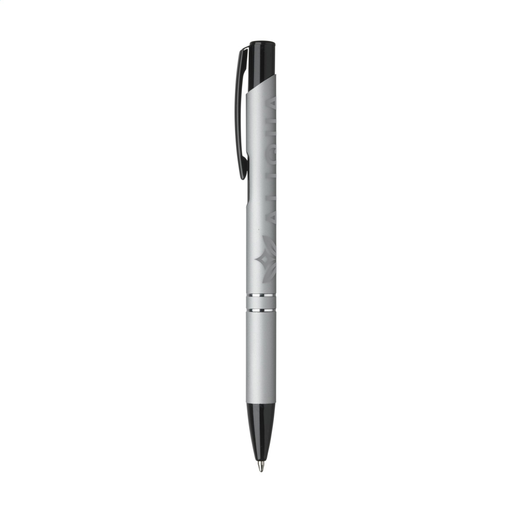Logotrade promotional items photo of: Ebony Rubberised pen