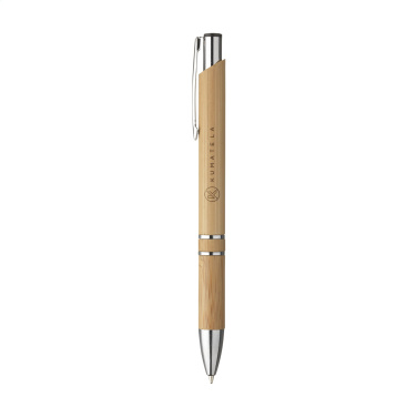 Logo trade advertising products image of: Ebony Bamboo pen