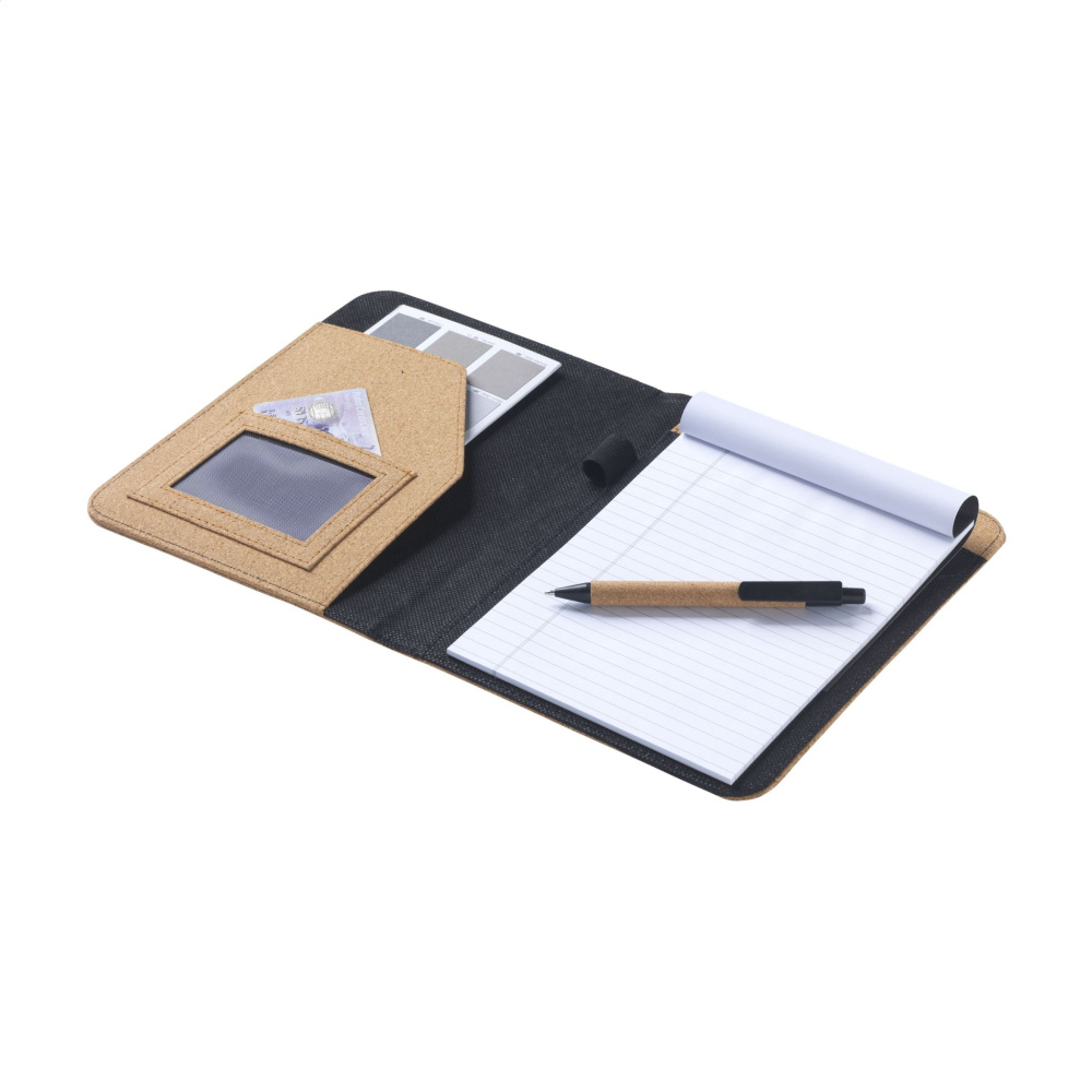 Logo trade promotional merchandise image of: Eco Conference Cork A5 document folder