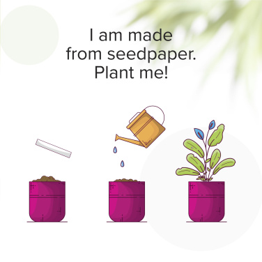 Logotrade promotional merchandise picture of: Seed Paper Bookmark