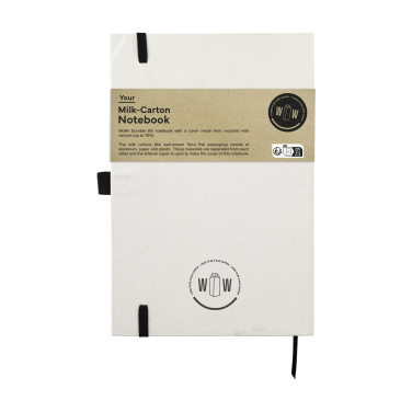 Logo trade promotional giveaways picture of: Milk-Carton Paper Notebook A5