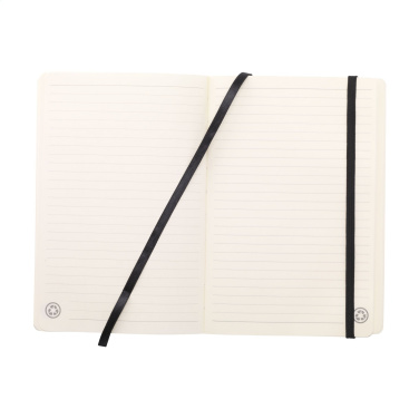 Logotrade advertising product image of: Monti Recycled Leather - Paper Notebook A5