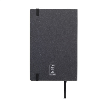Logotrade promotional item image of: Monti Recycled Leather - Paper Notebook A5