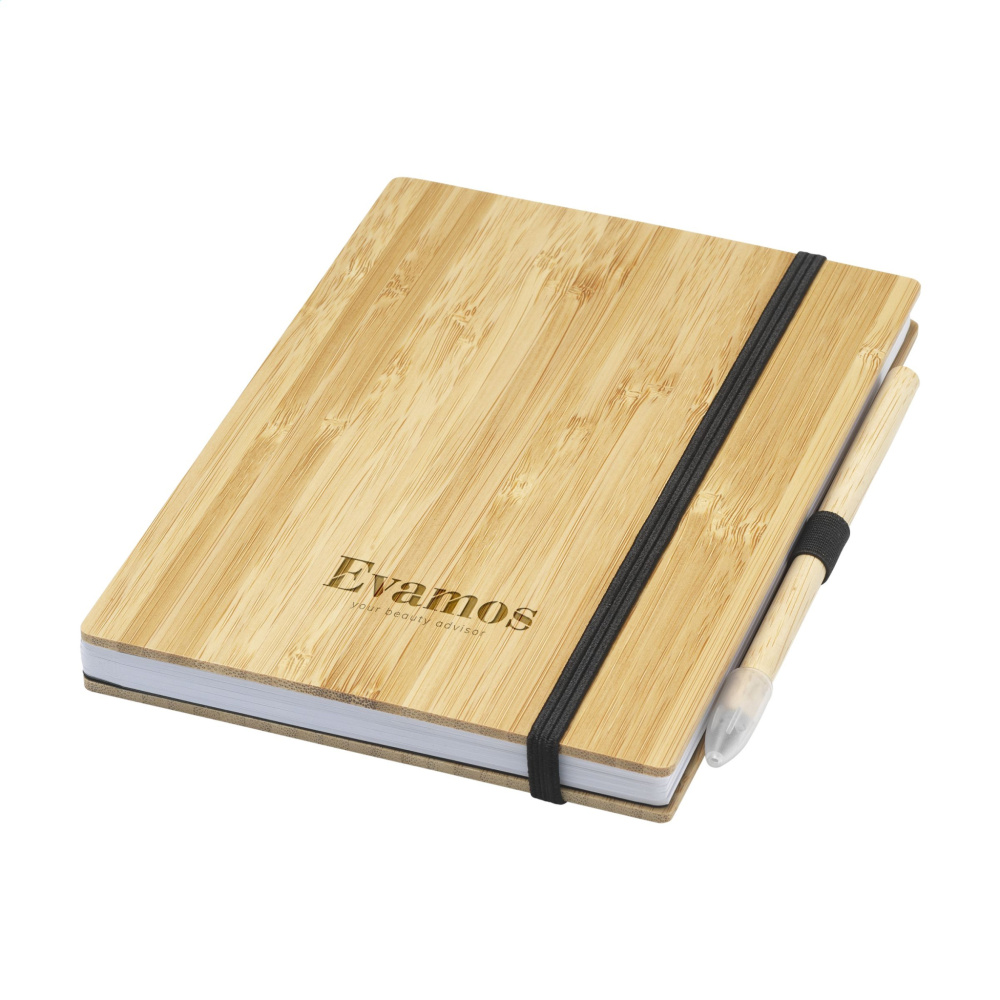 Logotrade promotional items photo of: BambooPlus Paper Notebook A5 - Inkless Pen