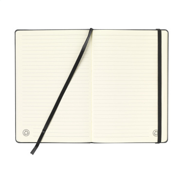 Logotrade promotional products photo of: Montana Recycled Leather Paper Notebook A5