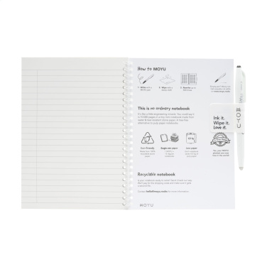 Logo trade promotional gifts picture of: MOYU Erasable Stone Paper Notebook SoftCover 18 pages