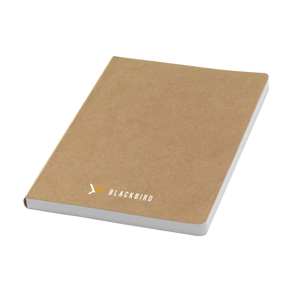 Logo trade promotional merchandise image of: Paper Notebook GRS Washable Kraft Cover A5