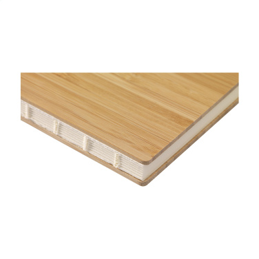Logo trade advertising product photo of: Bamboo Journal Naked Spine Paper Notebook A5