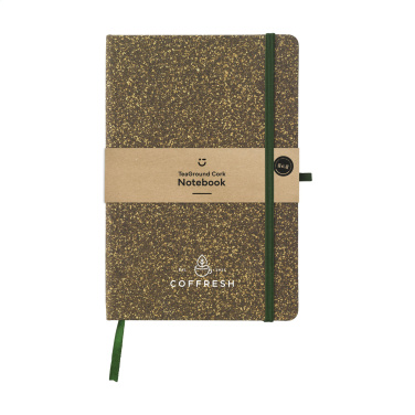 Logo trade promotional gifts picture of: TeaGround Cork Paper Notebook A5