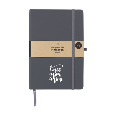 Logotrade promotional giveaway picture of: Recycled GRS PU Paper Notebook A5