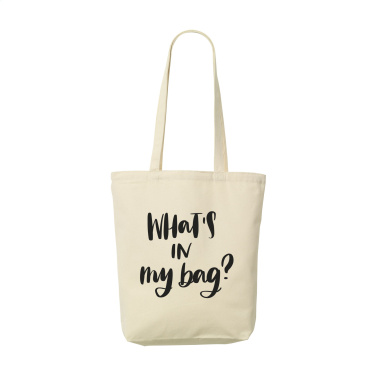 Logo trade business gift photo of: Canvas ShoppyBag long handles (270 g/m²)