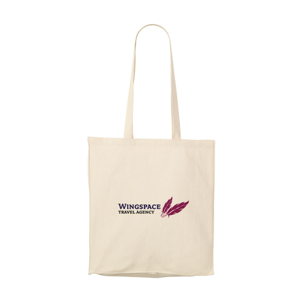 Logo trade promotional giveaways image of: Natural Square Bag (165 g/m²) cotton bag