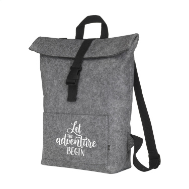 Logo trade advertising products image of: Nolan GRS RPET Felt backpack