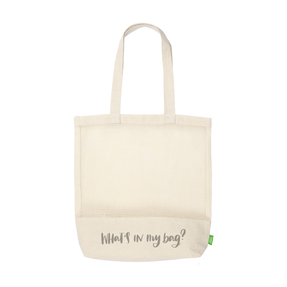 Logo trade promotional product photo of: Natura Organic Mesh Shopper (180 g/m²) shopping bag