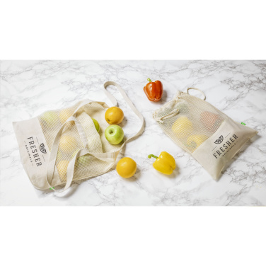 Logo trade advertising products image of: Natura Organic Mesh Shopper (180 g/m²) shopping bag