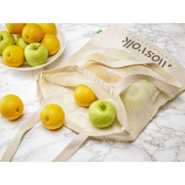 Logo trade promotional product photo of: Natura Organic Mesh Shopper (180 g/m²) shopping bag