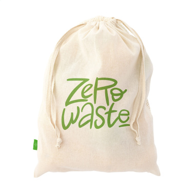Logo trade corporate gift photo of: Natura Organic GOTS Mesh Bag (120 g/m²) fruit bag