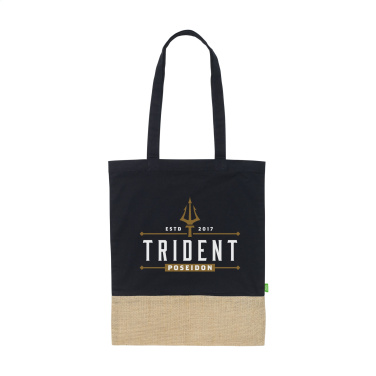 Logo trade promotional giveaways image of: Combi Organic Shopper (160 g/m²) bag