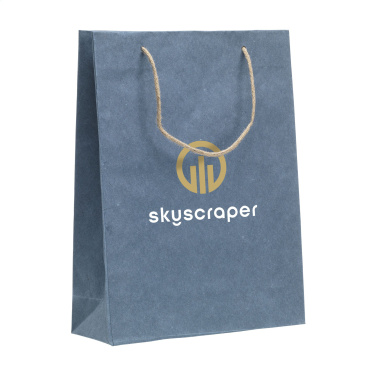 Logotrade business gift image of: Leaf It Bag recycled with jeans fibres (180 g/m²) L
