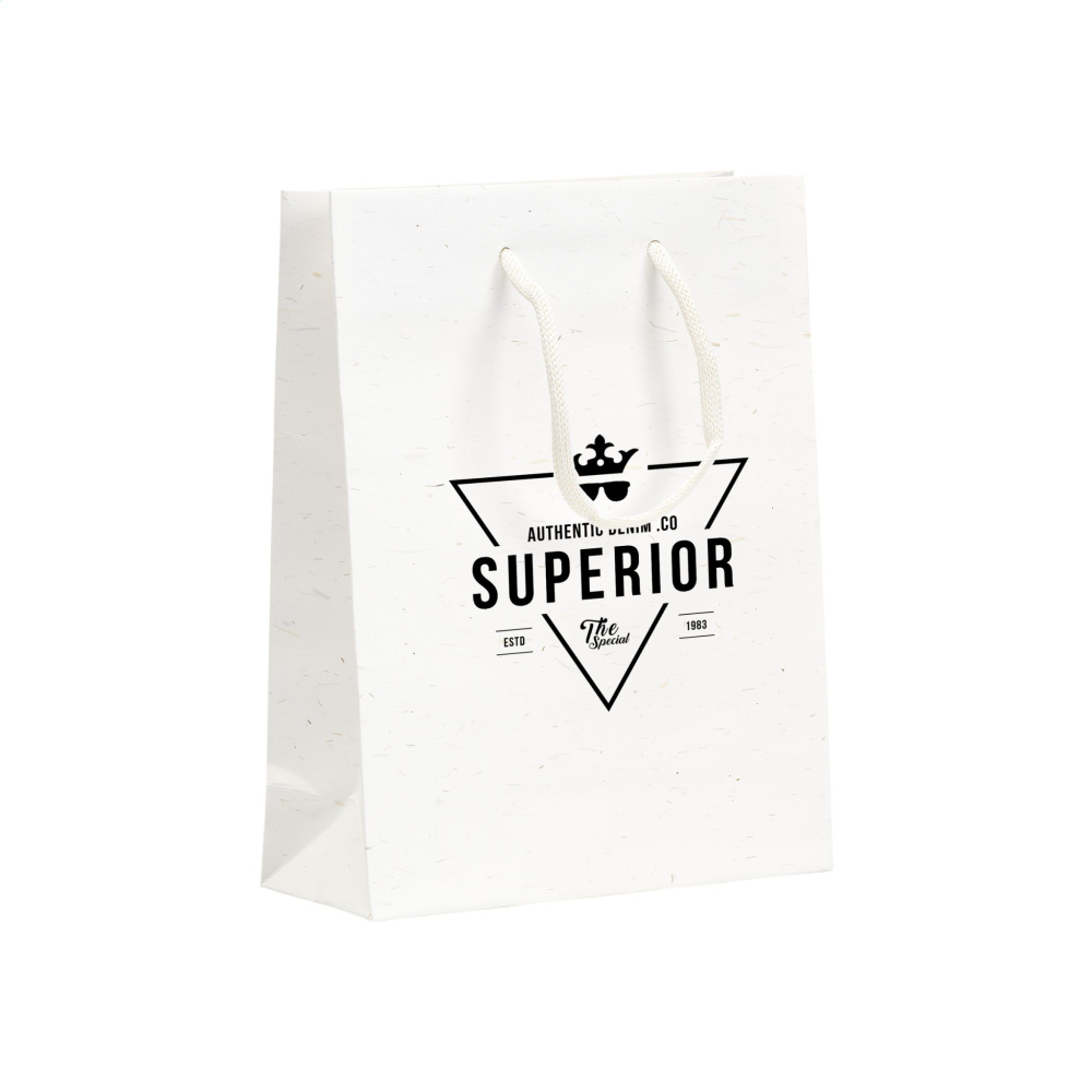 Logo trade advertising products picture of: Leaf It Bag recycled with straw fibres (180 g/m²) S