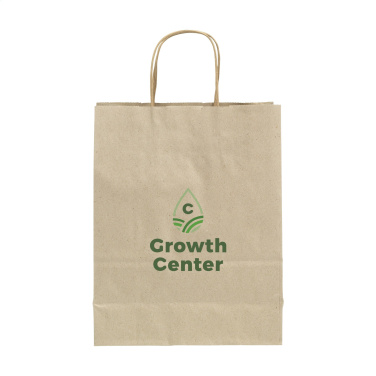 Logo trade promotional gifts image of: Leaf It Bag recycled grass paper (90 g/m²) S
