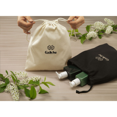 Logo trade promotional giveaway photo of: Gift Pouch GRS Recycled Cotton (150 g/m²) M