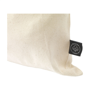 Logo trade corporate gift photo of: Gift Pouch Natural GRS Recycled Cotton (150 g/m²) L