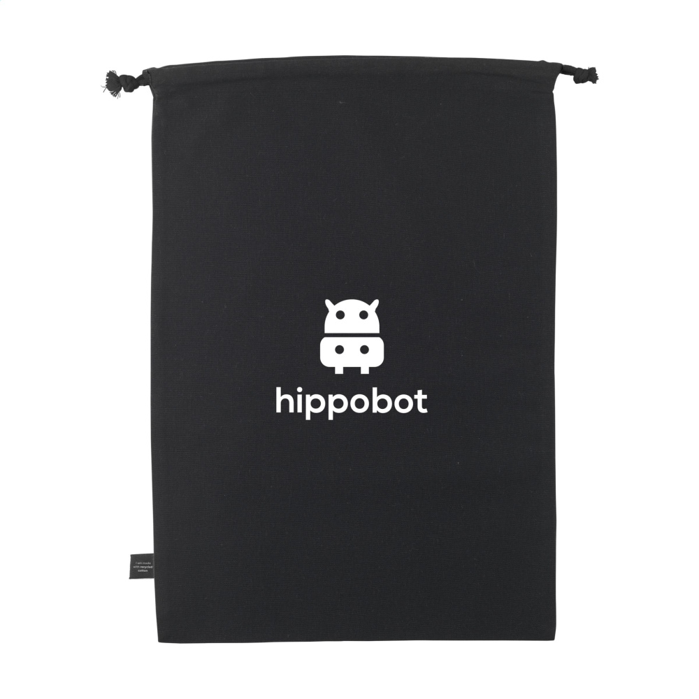 Logotrade corporate gift image of: Gift Pouch GRS Recycled Cotton (150 g/m²) L