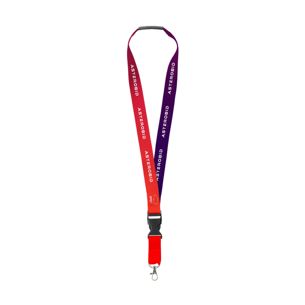 Logo trade promotional merchandise image of: Lanyard Promo Complete Sublimation RPET 2 cm keycord