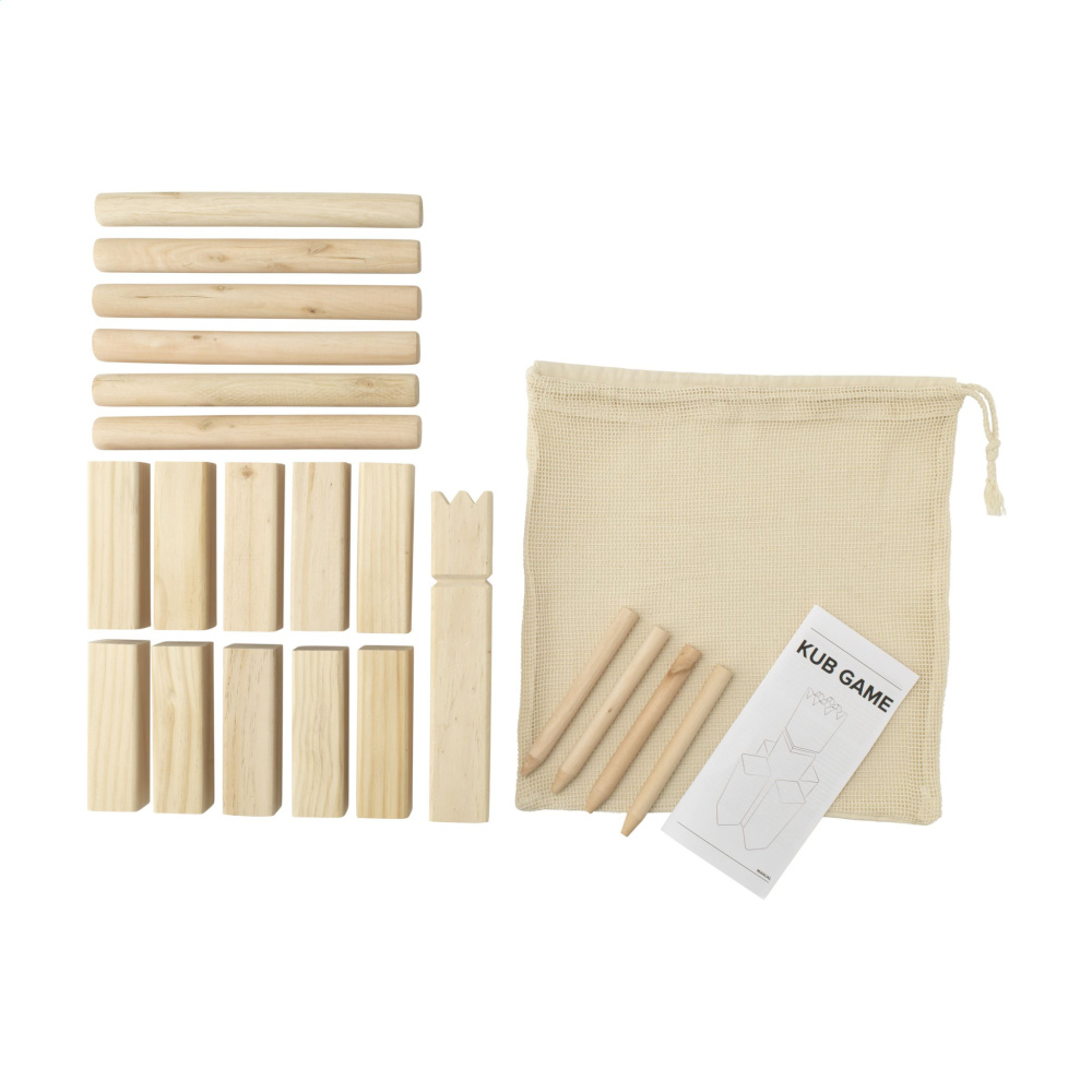 Logo trade promotional merchandise photo of: Kingdom Kubb Outdoor Game