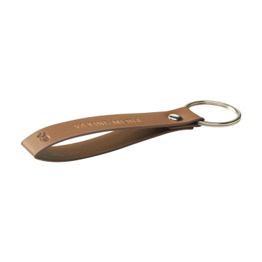 Logo trade promotional gift photo of: Vegan Pineapple Leather Keyring