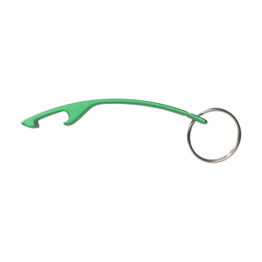 Logotrade promotional gifts photo of: Alu Opener GRS Recycled keyring