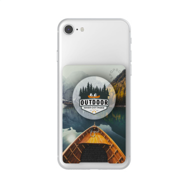 Logo trade promotional merchandise photo of: PopSockets® PopWallet+ card holder with PopGrip