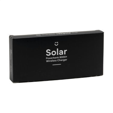Logo trade promotional products picture of: Solar Powerbank 8000+ Wireless Charger