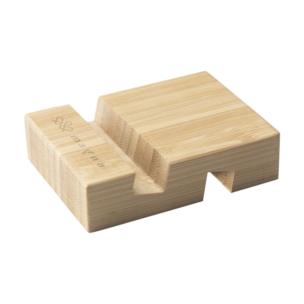 Logo trade advertising product photo of: Supporto Bamboo phone stand
