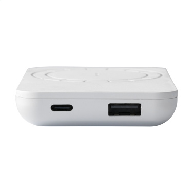 Logo trade advertising product photo of: Force Magnetic RCS Recycled Wireless Powerbank 5000