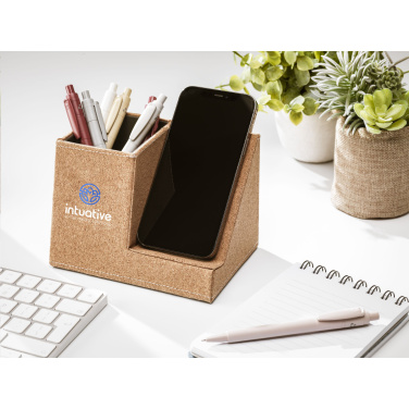 Logo trade promotional items picture of: Ecork Pen Holder Wireless Charger