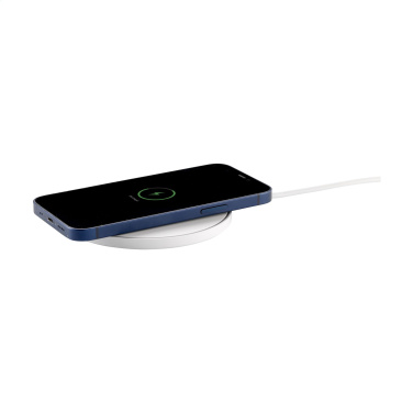 Logo trade promotional items image of: Coil RCS Recycled Wireless Charger