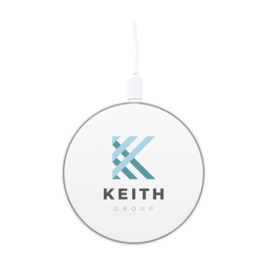 Logotrade corporate gift image of: Coil RCS Recycled Wireless Charger