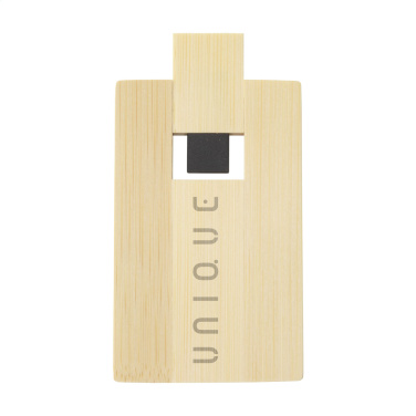 Logo trade advertising products picture of: CreditCard USB Bamboo 64 GB