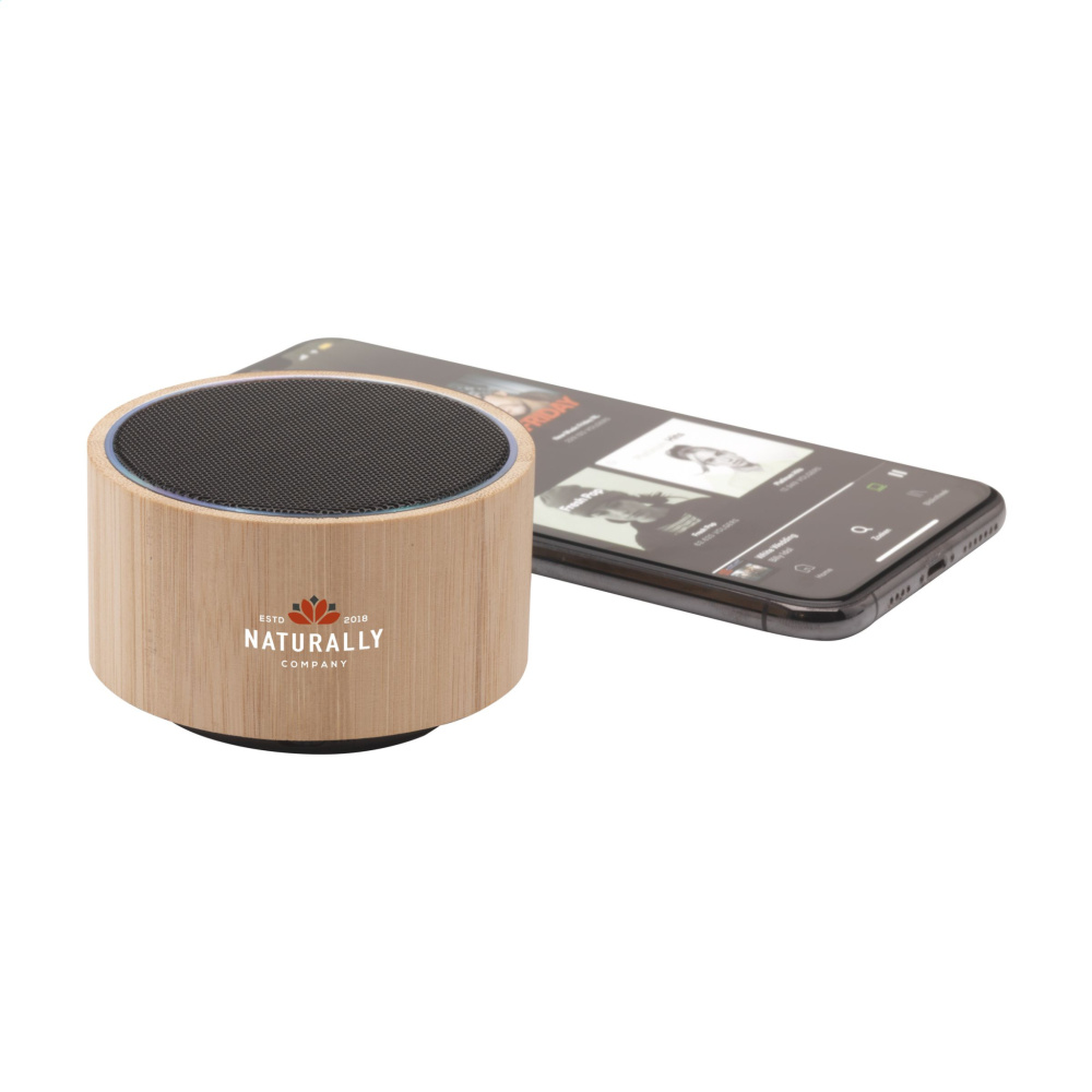 Logotrade promotional products photo of: Wave Bamboo Wireless Speaker