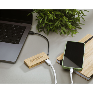 Logo trade promotional products picture of: Fyra Bamboo Hub