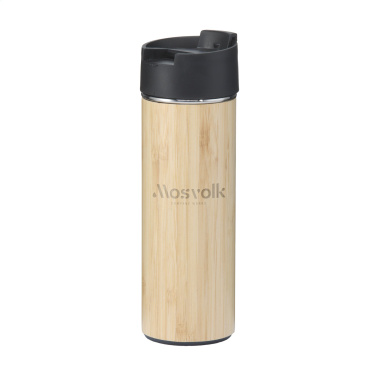 Logotrade business gift image of: Sakura 360 ml bamboo thermo bottle/thermo cup