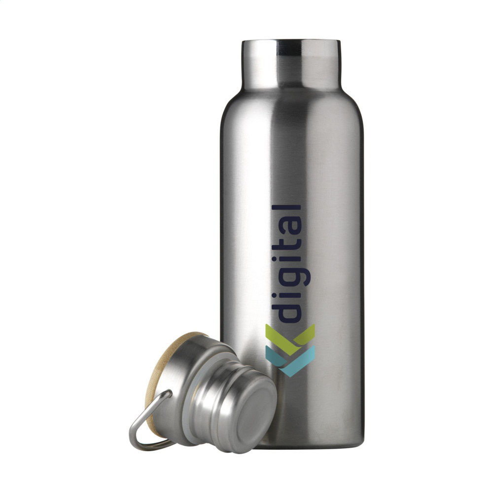 Logo trade promotional merchandise image of: Nordvik RCS Recycled Steel 500 ml drinking bottle