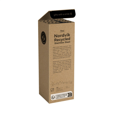 Logo trade promotional product photo of: Nordvik RCS Recycled Steel 500 ml drinking bottle