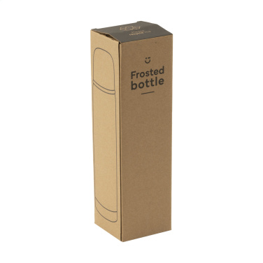 Logo trade promotional products picture of: Frosted Bottle RCS Recycled Steel 500 ml thermo bottle