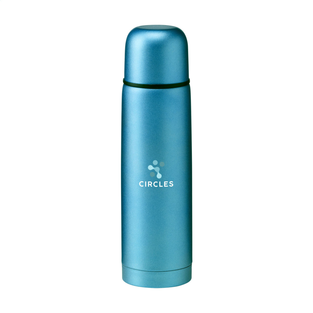 Logo trade advertising products image of: Frosted Bottle RCS Recycled Steel 500 ml thermo bottle